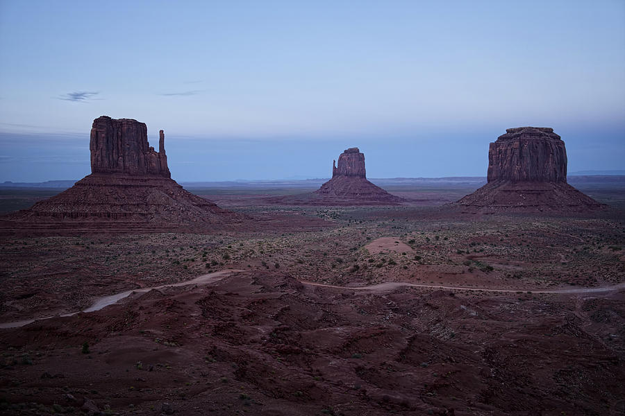 Twilight At Monument Valley Photograph by Lucinda Walter