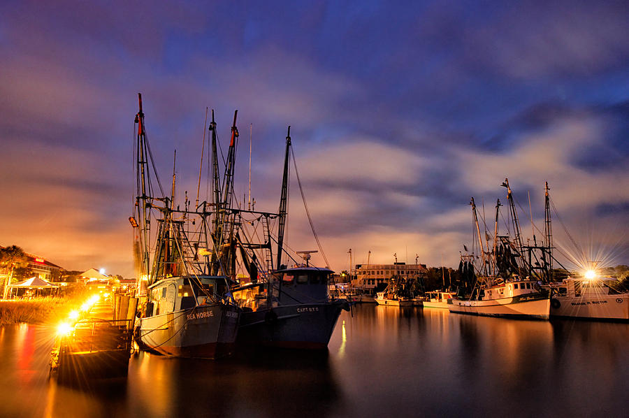 Boat Photograph - Twilight At Shem Creek by Donna Eaton