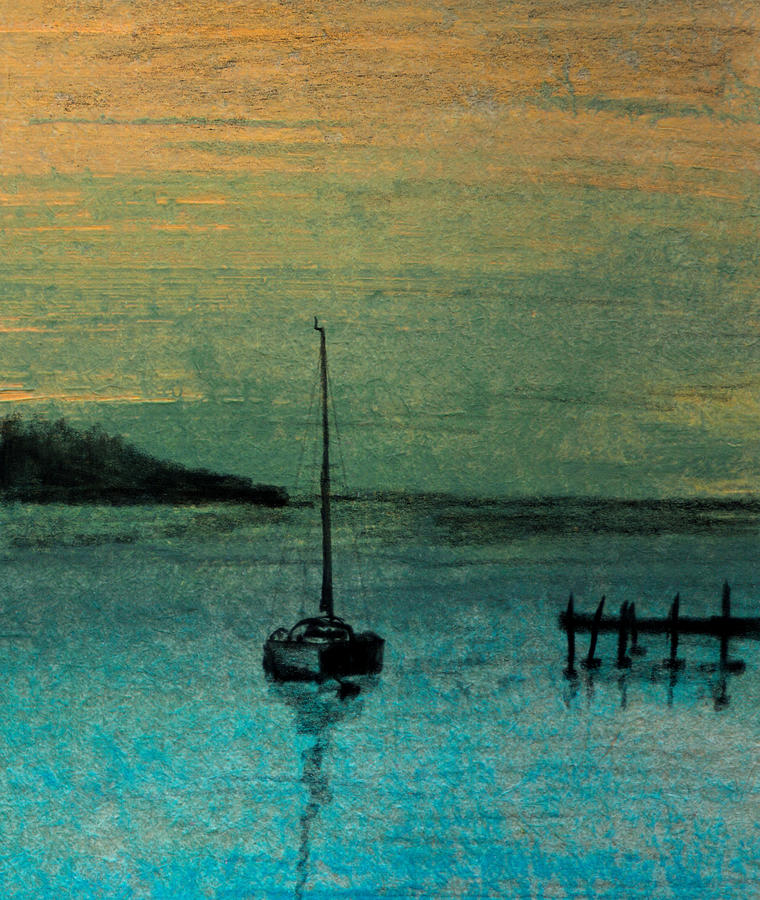 Twilight Bay Painting by R Kyllo