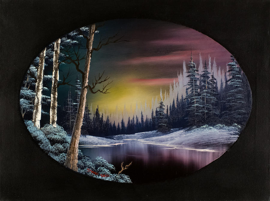 Winter Painting - Nightfalls Approach by Chris Steele