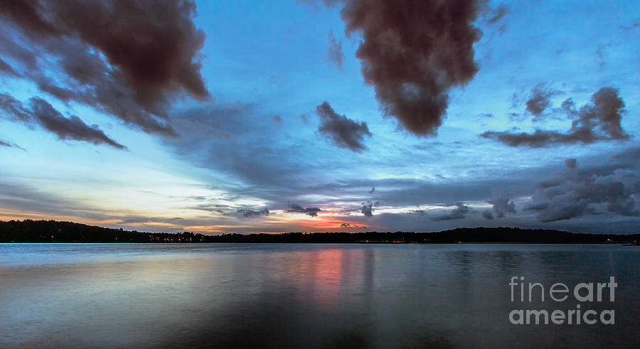 Twilight on Lake Lanier Photograph by Bernd Laeschke