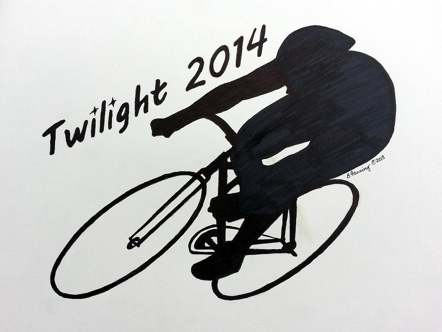 Twilight Drawing by Brenda Stevens Fanning