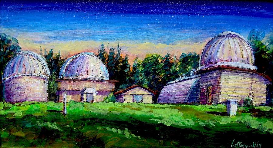 Twilight Domes Painting by Les Leffingwell
