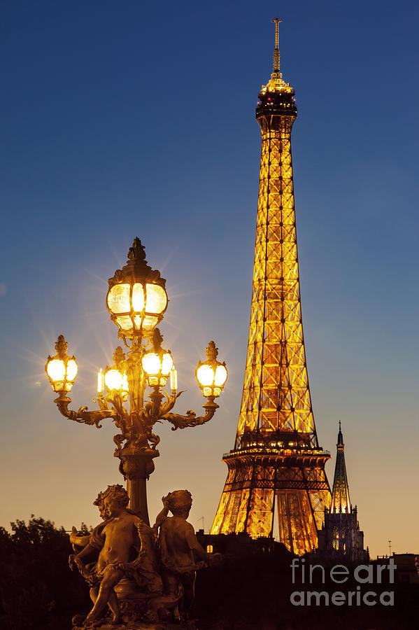 Twilight Eiffel Photograph by Brian Jannsen