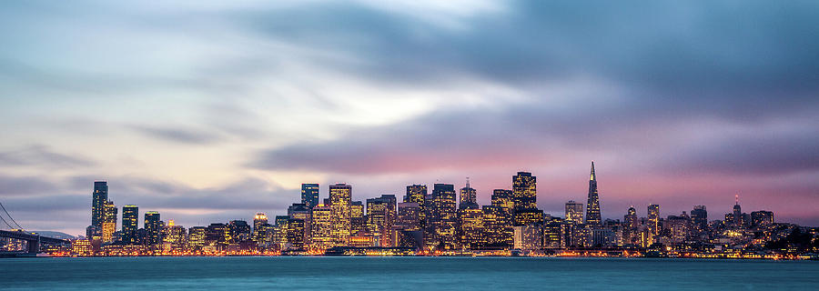 Twilight In San Francisco Photograph by Leopatrizi