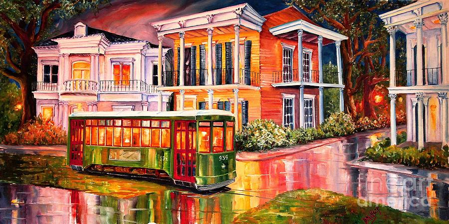 Twilight in the Garden District Painting by Diane Millsap