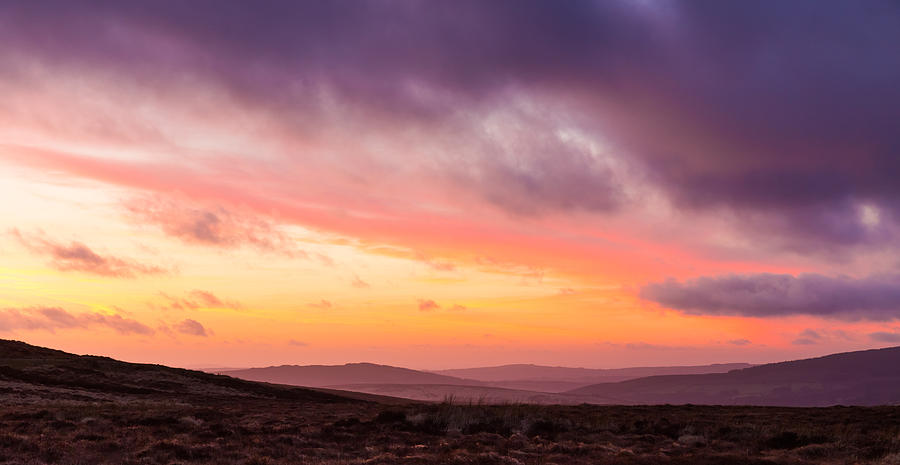 Twilight in the Wicklow Mountains Photograph by Semmick Photo