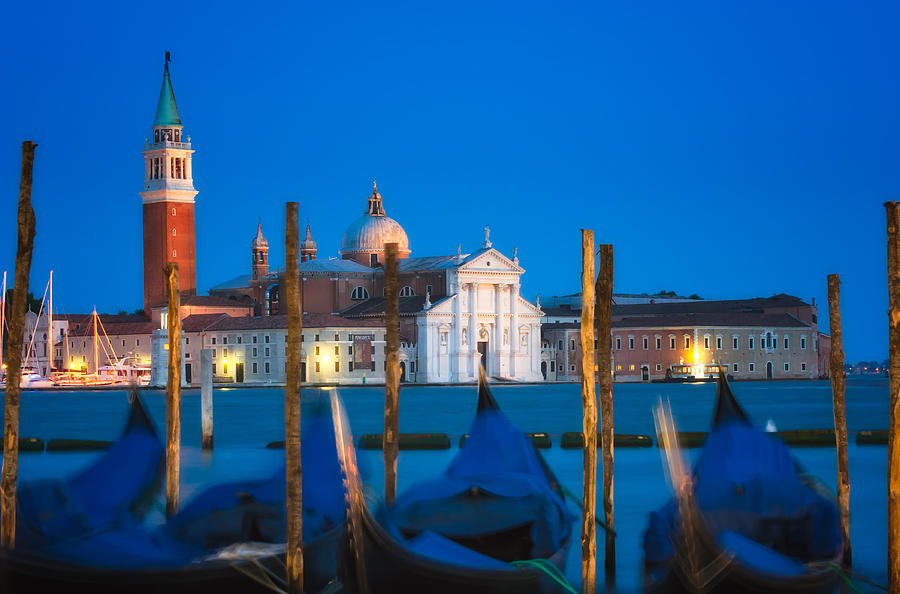 Twilight in Venice  Photograph by Joan Herwig