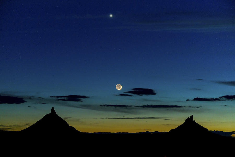 Twilight Moon Photograph by Dustin LeFevre