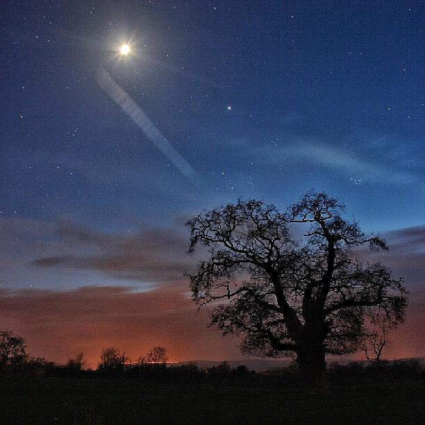Twilight Moon Over Elmore Photograph by Ollie Hobbs