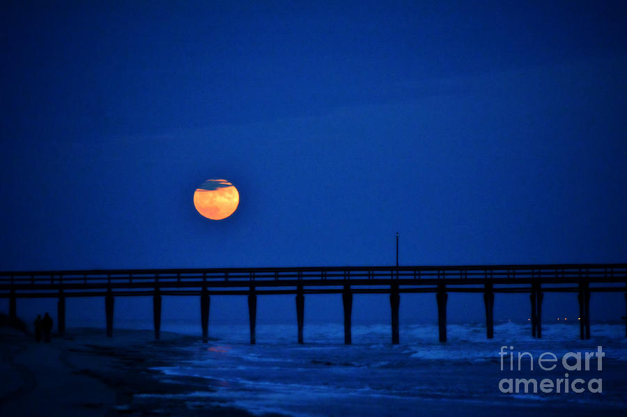 Twilight Moon Rise 2 Photograph by Kelly Nowak