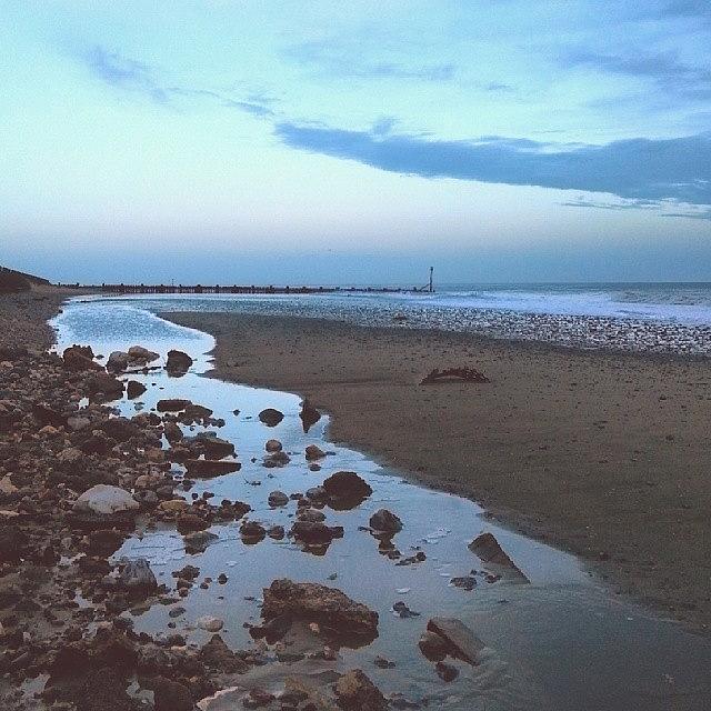 Nature Photograph - #twilight #nature #morning #dawn #beach by Linandara Linandara