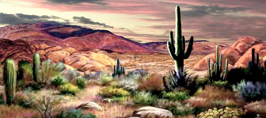 Watching the Sunset 2 Painting by Ron Chambers - Fine Art America