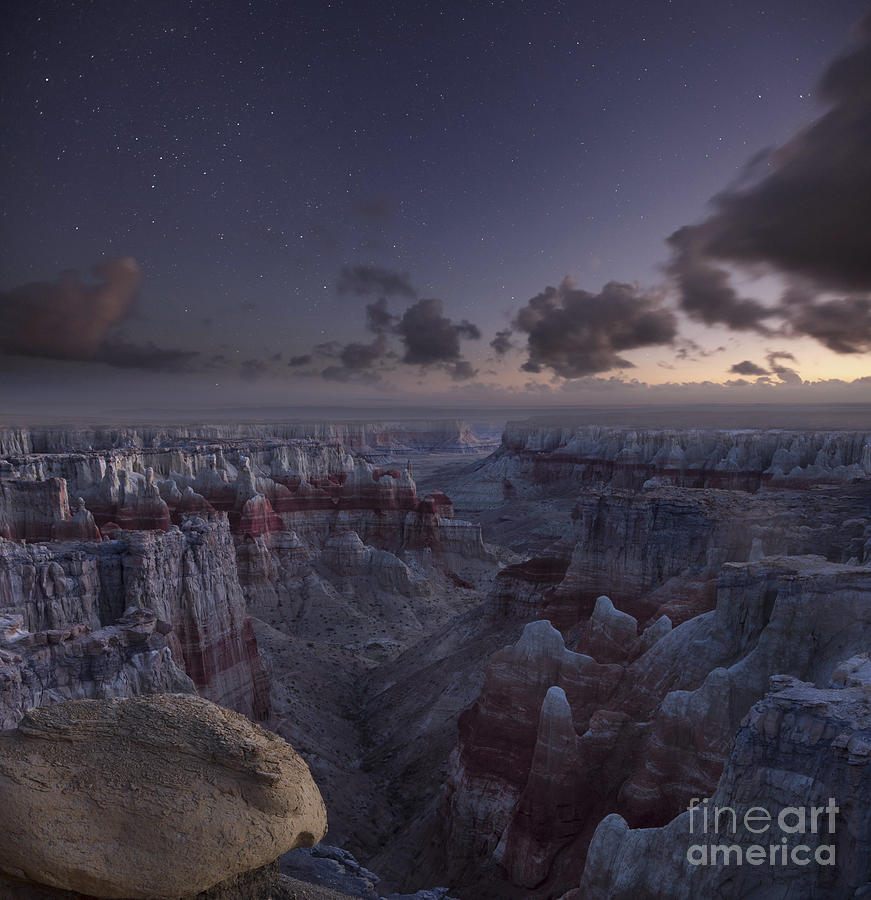 Twilight over Coal Mine Canyon Photograph by Keith Kapple