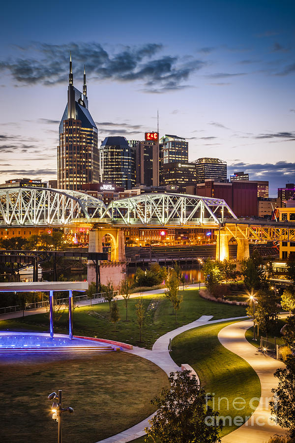 Twilight over Nashville Photograph by Brian Jannsen