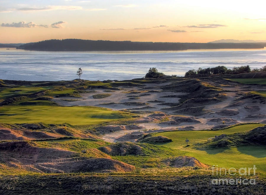Twilight Paradise - Chambers Bay Golf Course Photograph by Chris Anderson