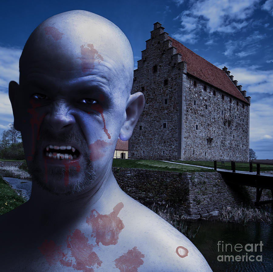 Castle Photograph - Twilight Vampire Man by Antony McAulay