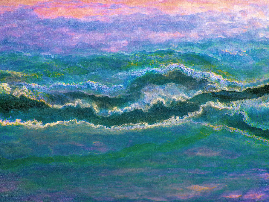 Twilight Waves Digital Art by Rick Wicker