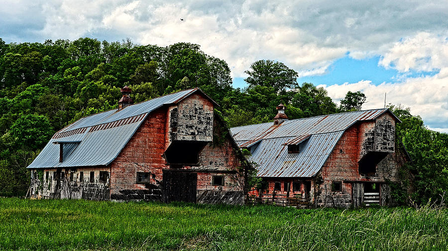 Twin Barns Photograph by Cathy Shiflett