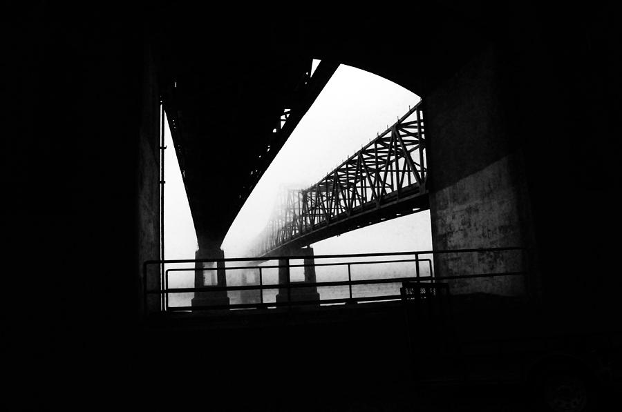 Bridge Photograph - Twin Bridges by Leon Hollins III Bridge Photograph - Twin Bridges by Leon Hollins III
