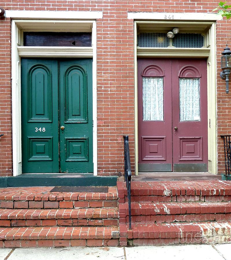 Twin Doors Photograph by Sally Simon