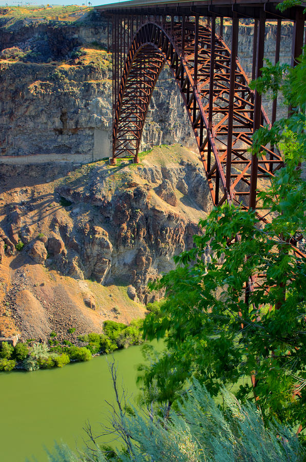 Twin Falls Snake River Bridge Photograph by Carla E