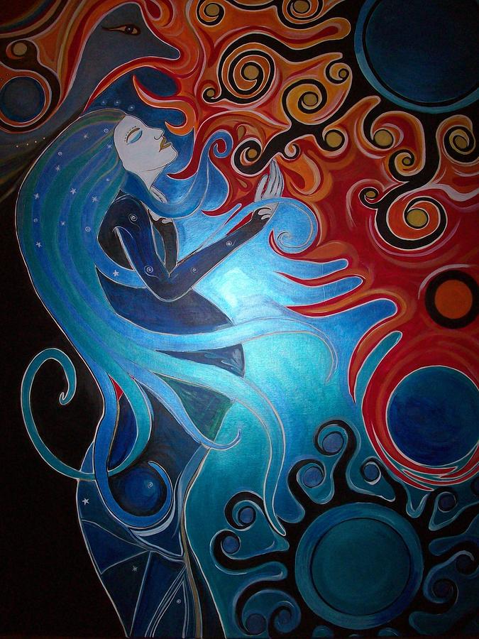 Twin Flames Painting by Michelle Grove Fine Art America