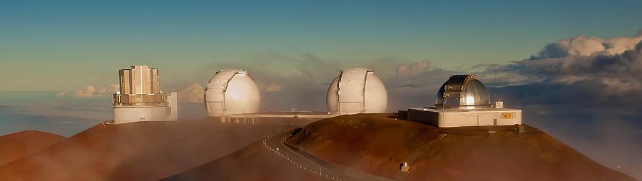 Twin Keck telescopes atop Mauna Kea Photograph by Craig Watanabe