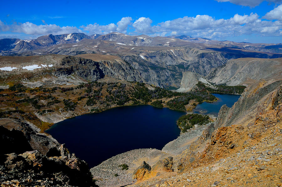 Twin Lakes and The Beartooth Mountains Photograph by Tranquil Light Photography