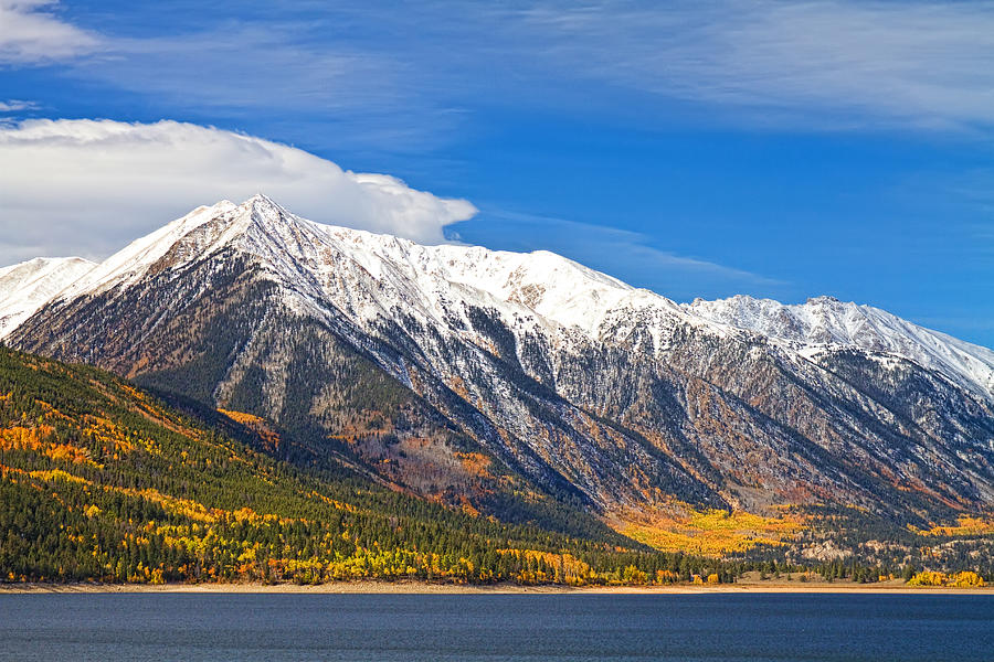 Twin Lakes Autumn Landscape Photograph by James BO Insogna