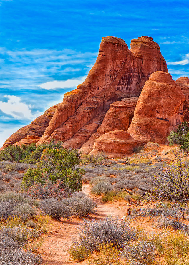 Twin Peaks At Arches Photograph