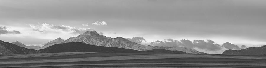 Twin Peaks Panorama View from the Agriculture Plains BW Photograph by James BO Insogna