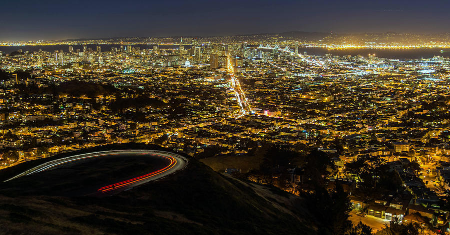 Twin Peaks SF Photograph by Mike Ronnebeck