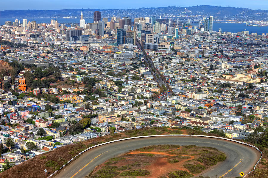 Twin Peaks view of San Francisco 6 Photograph by Jennifer Rondinelli Reilly - Fine Art Photography