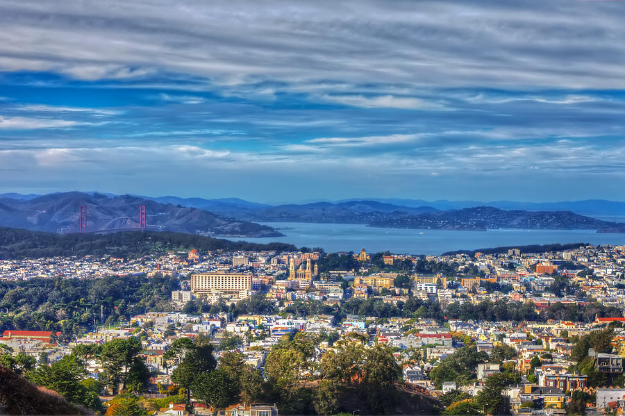 Twin Peaks view of San Francisco 7 Photograph by Jennifer Rondinelli Reilly - Fine Art Photography