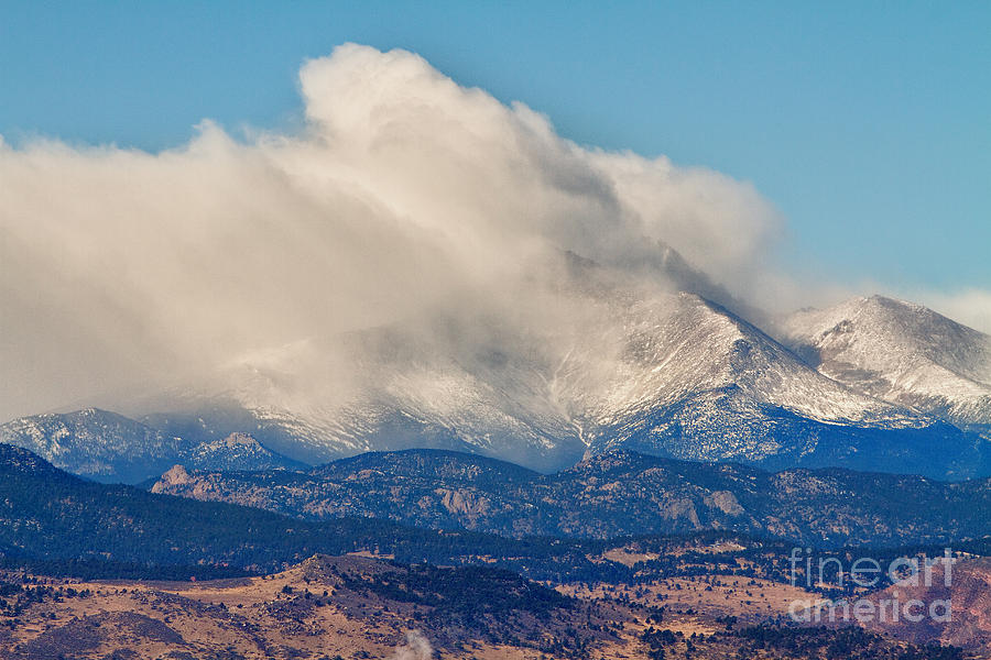 Winter Photograph - Twin Peaks Winter Weather View  by James BO Insogna