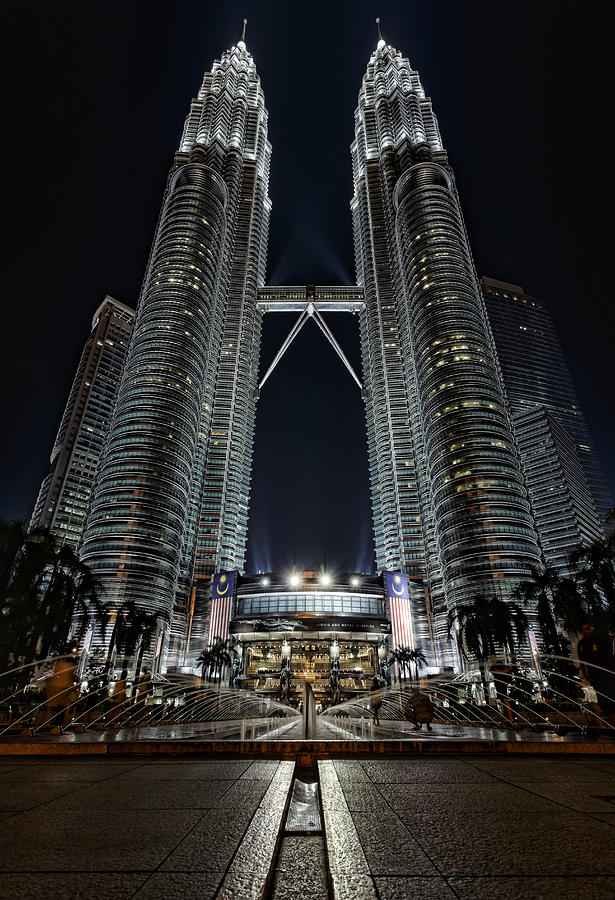 Twin Skyscrapers Photograph by Mario Legaspi | Fine Art America