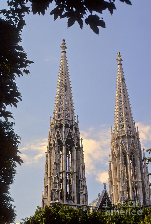 Twin Spires of Votive Church Photograph by Bob Phillips