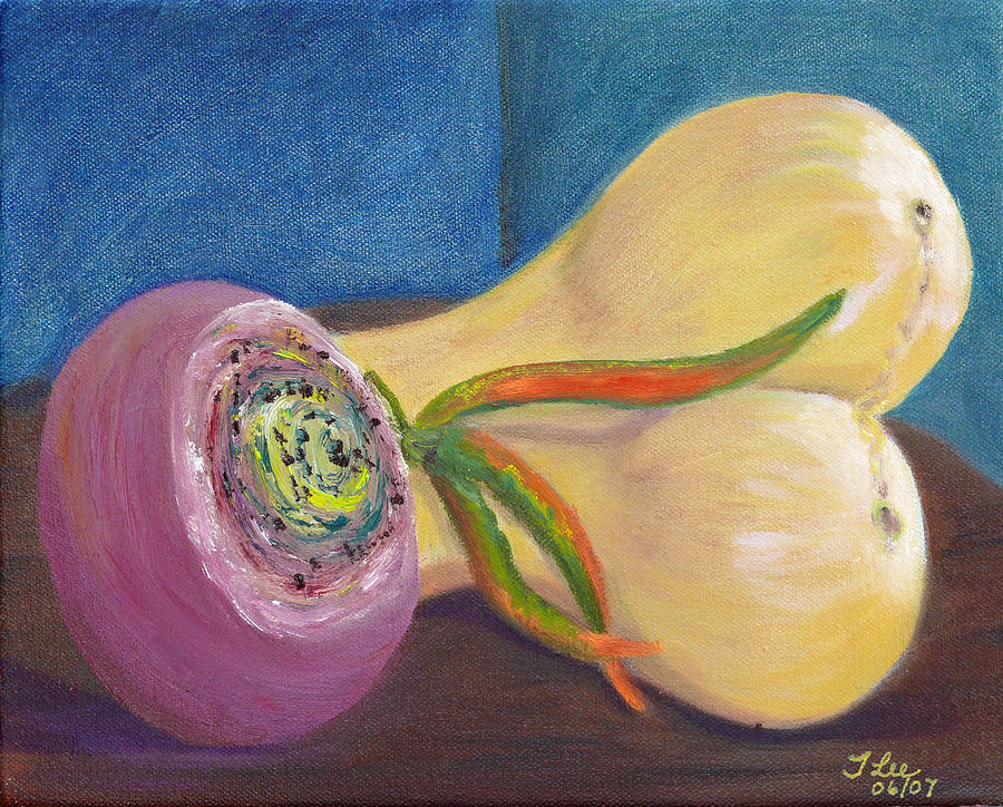 Twin Squash-SOLD Painting by Tracie L Hawkins