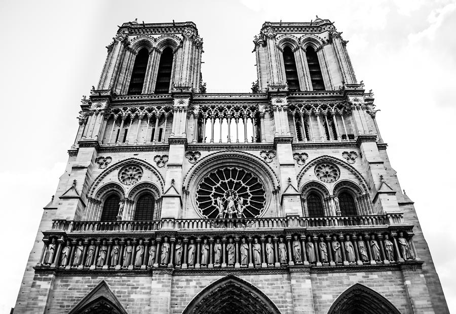 Romanesque Photograph - Twin Tower of Norte Dame by Chaiyaphong Kitphaephaisan