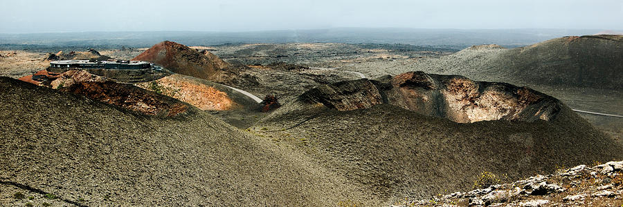 Twin Volcanoes in Timanfaya Natural Park Lanzarote Photograph by Weston Westmoreland