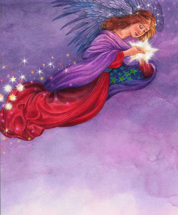 Twinkling Angel Painting by Judith Cheng