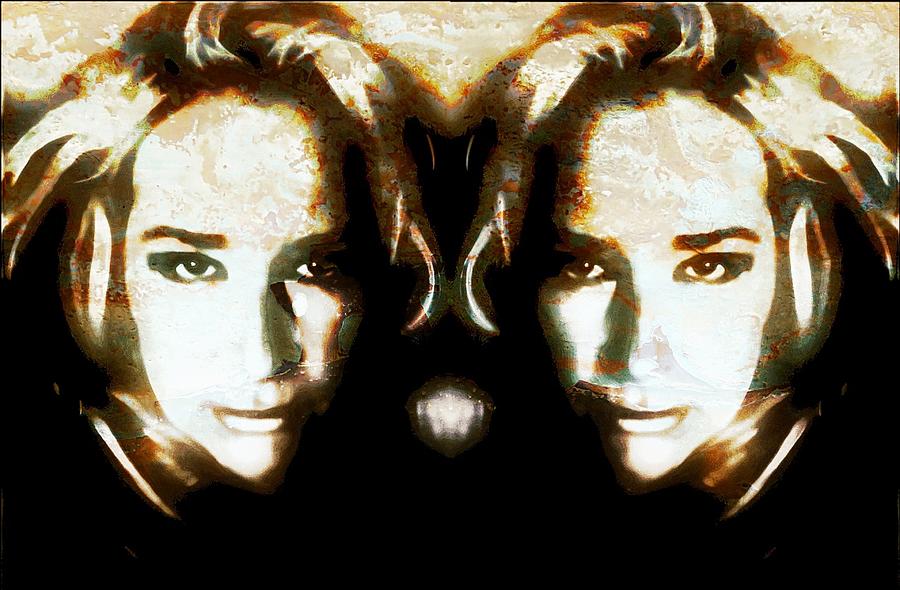 Twins  Digital Art by Carrie OBrien Sibley