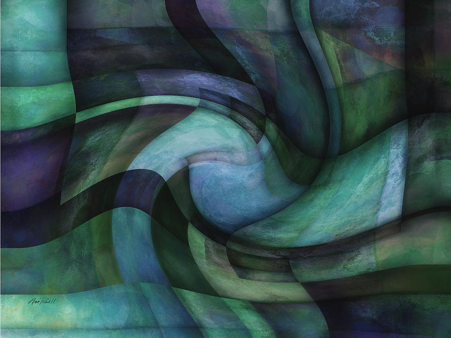 Twirl - abstract art Digital Art by Ann Powell