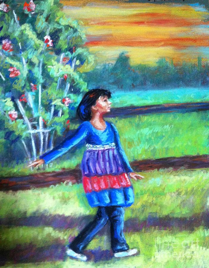 Twirl in Jeans Painting by Beverly Boulet