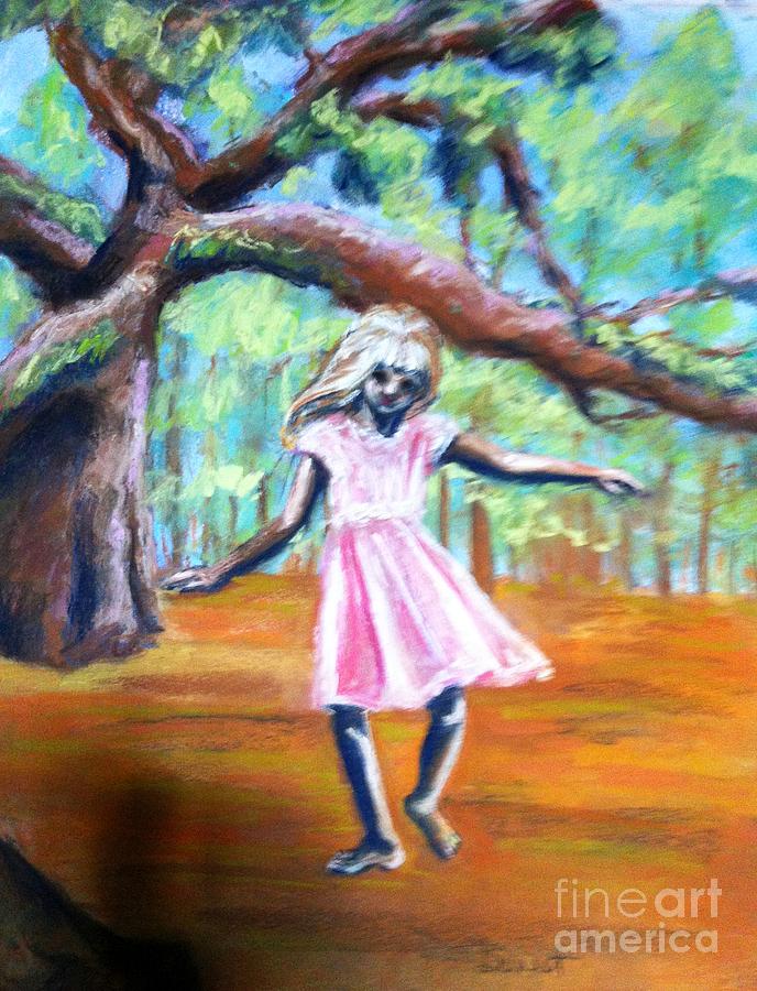 Twirl under the Oaks Painting by Beverly Boulet