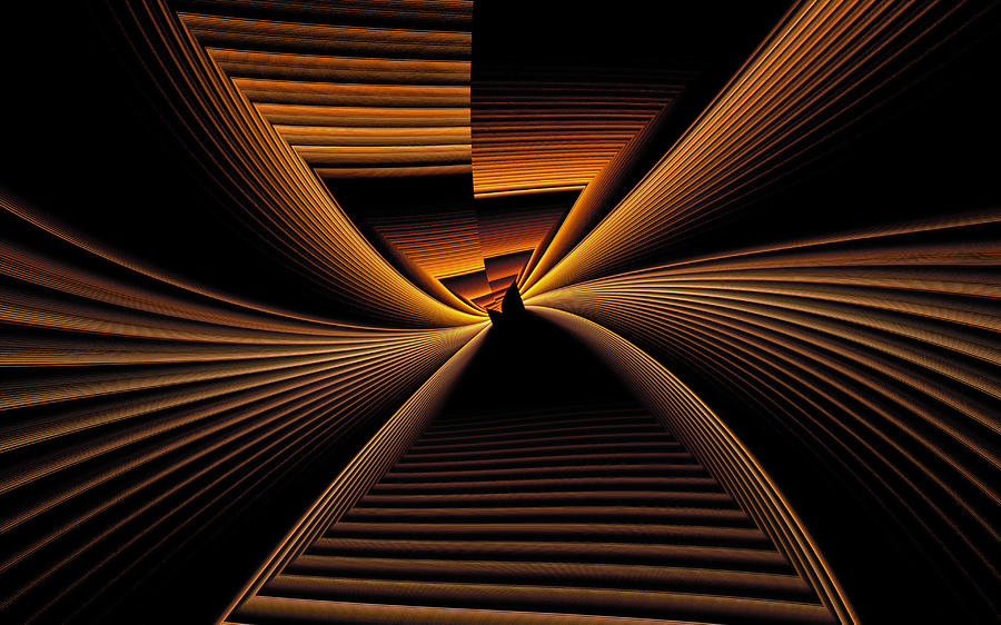 Twisted Corridor Digital Art by Gary Blackman