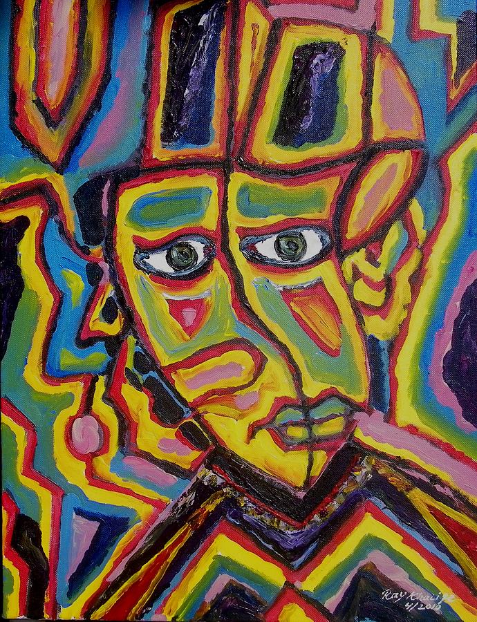 Twisted head of a contessa Painting by Ray Khalife