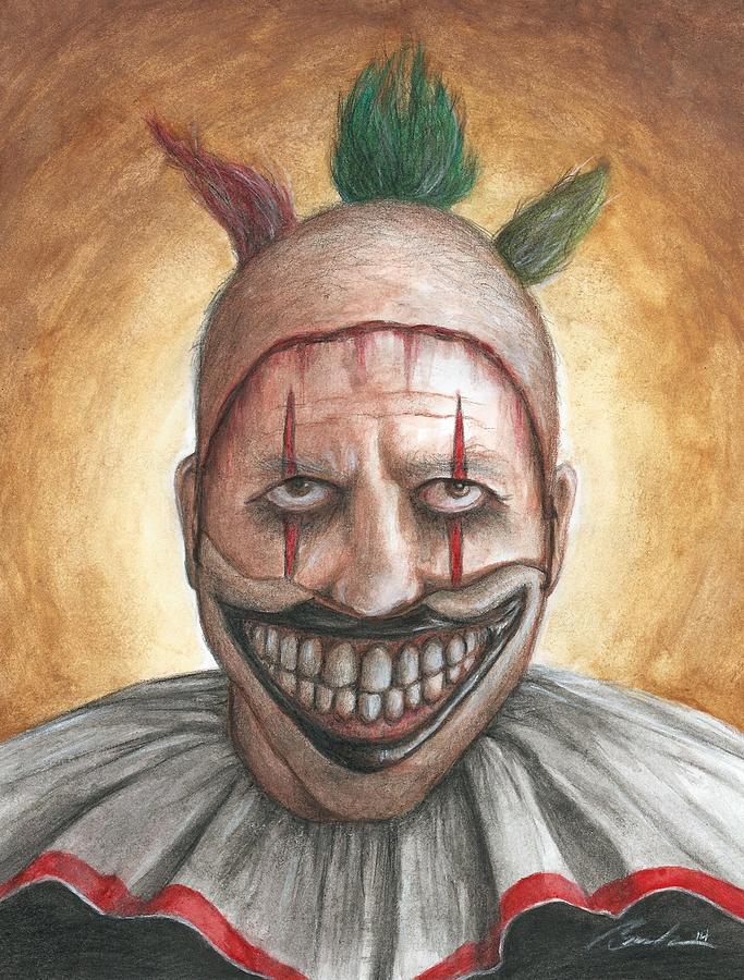 Clown Painting - Twisty by Bruce Lennon Clown Painting - Twisty by Bruce Lennon