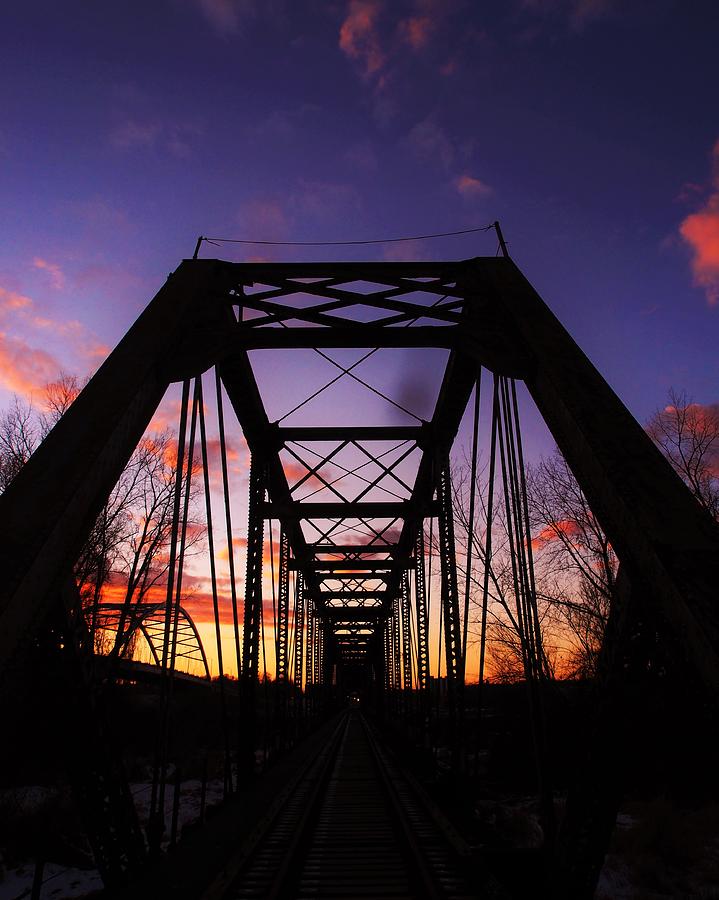 Two Bridges one Sunset Photograph by Ransom Williams - Pixels